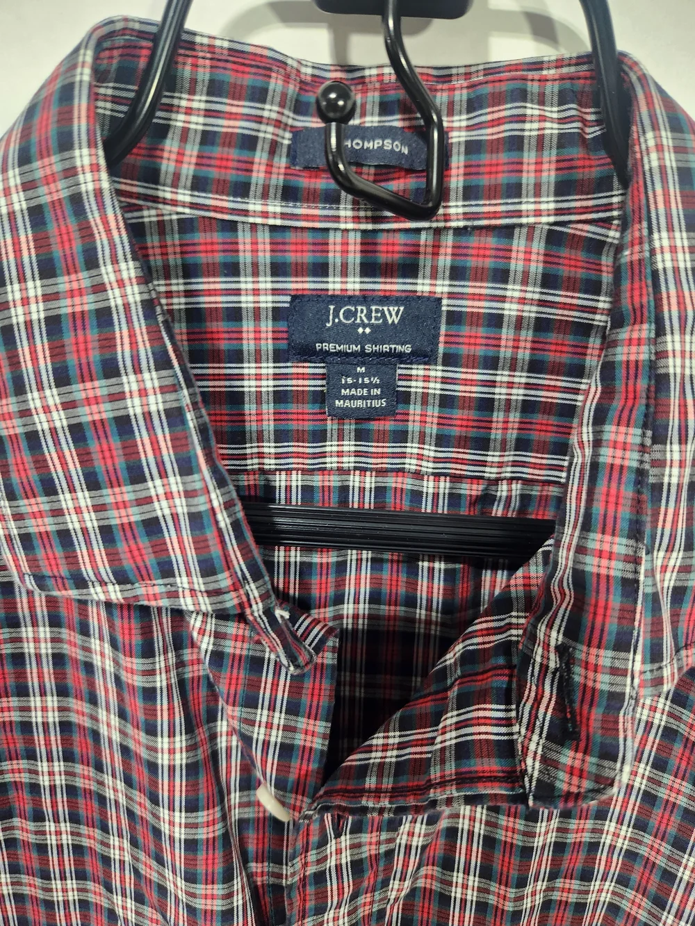 J.Crew Men’s Red Plaid Button-Down Shirt